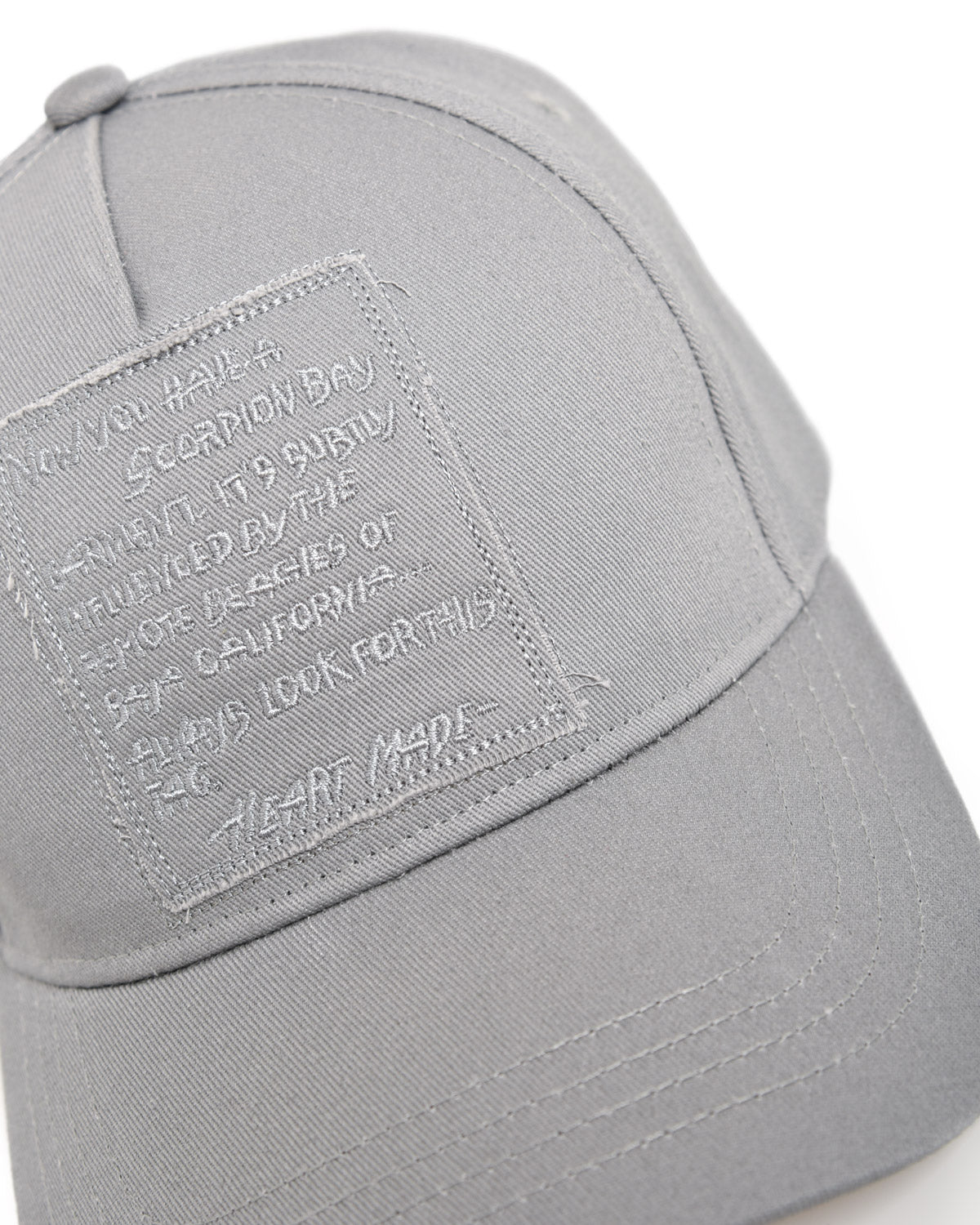 Anthracite-Coloured 100% Cotton Baseball Cap With Embroidered Vanlife Label