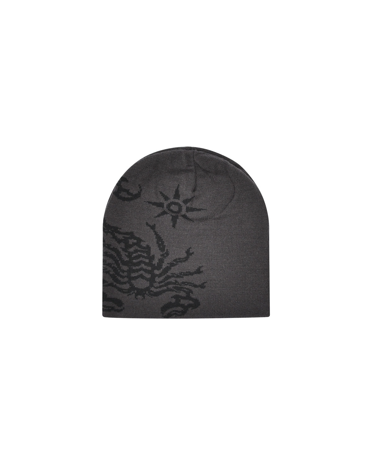 Doubleface Scorpion Gray Knitted Beanie