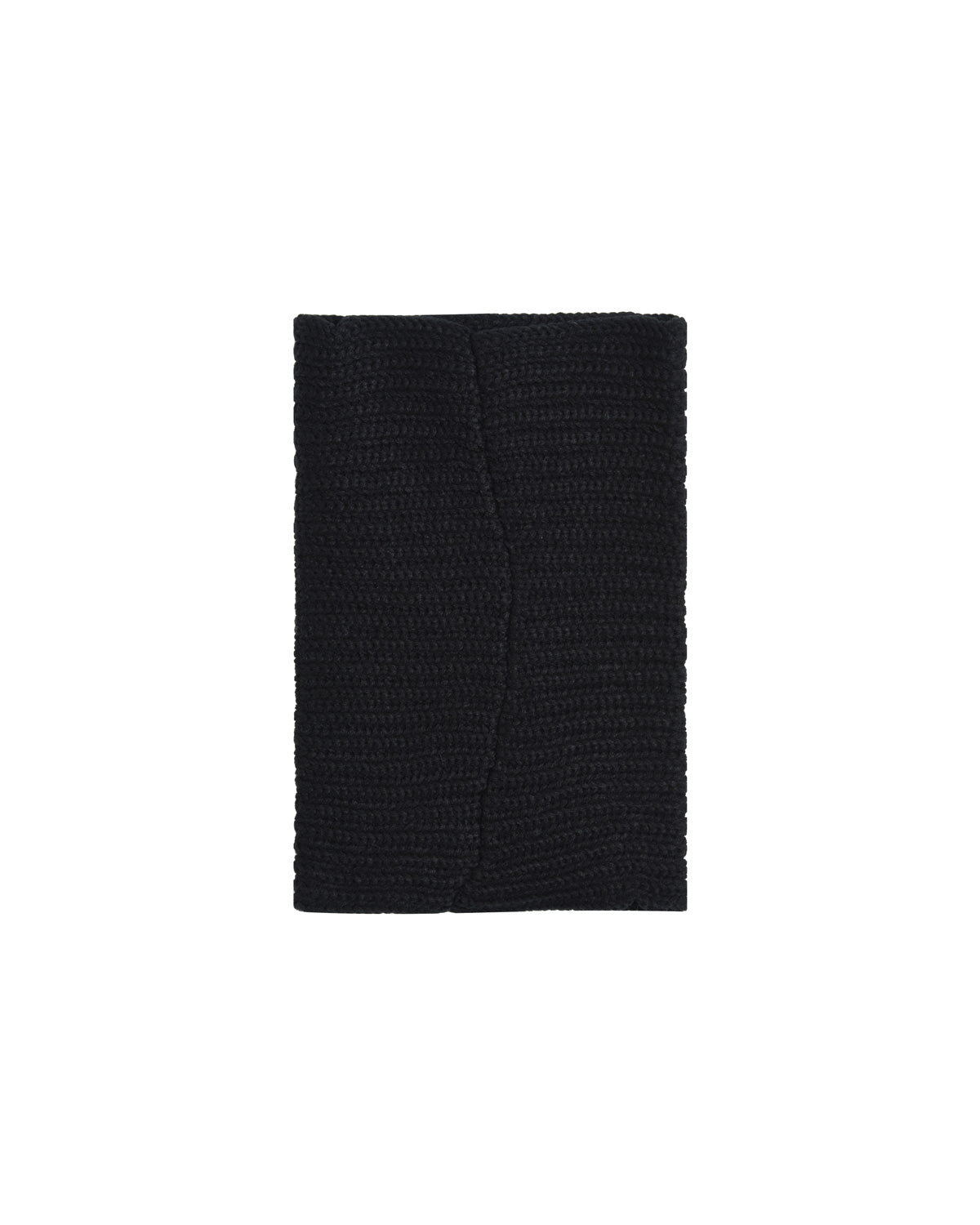 Black Ribbed Knit Neck Warmer