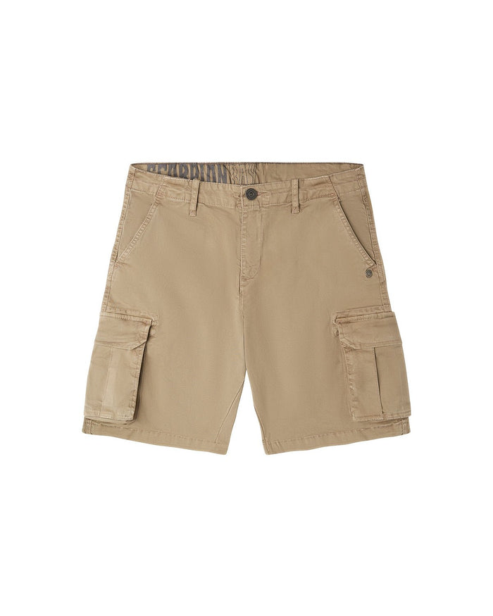 Bermuda cargo iconic con logo ricamato sul retro uomo - Scorpion Bay