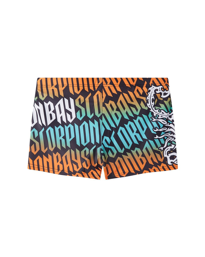 Boxer mare stampato all over "Gothic lettering" bambino - Scorpion Bay