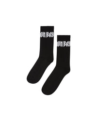 Calze mid jacquard "Gothic Lettering" - Scorpion Bay