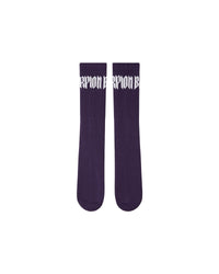 Calze mid jacquard "Gothic Lettering" - Scorpion Bay