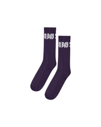 Calze mid jacquard "Gothic Lettering" - Scorpion Bay