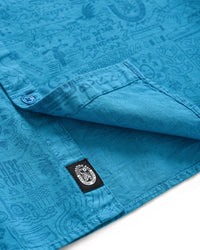 Camicia beach a maniche corte "Sketched Map" uomo - Scorpion Bay
