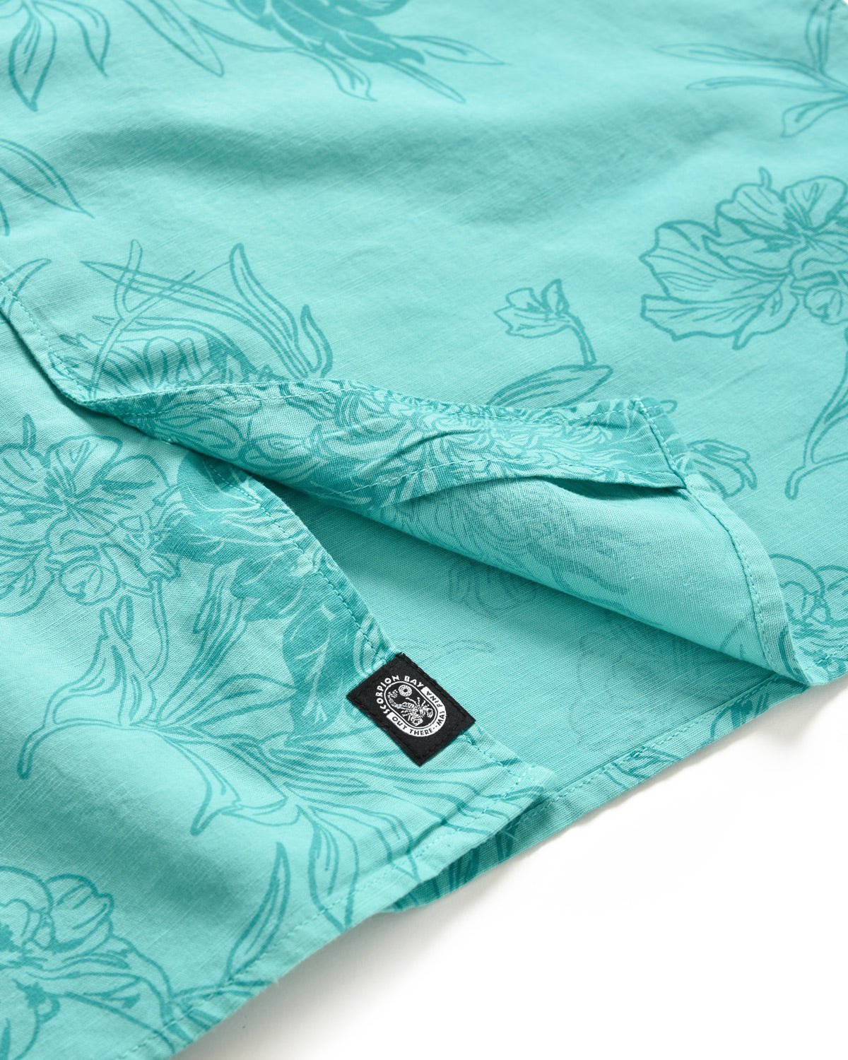 Camicia hawaiiana a maniche corte stampata all over "Chrysanthemum" uomo - Scorpion Bay