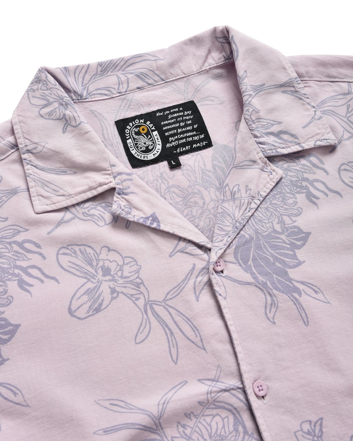 Camicia hawaiiana a maniche corte stampata all over "Chrysanthemum" uomo - Scorpion Bay