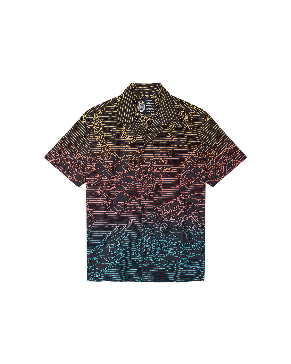 Camicia hawaiiana a maniche corte stampata all over "Bay Division" uomo - Scorpion Bay