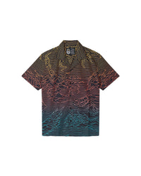 Camicia hawaiiana a maniche corte stampata all over "Bay Division" uomo - Scorpion Bay