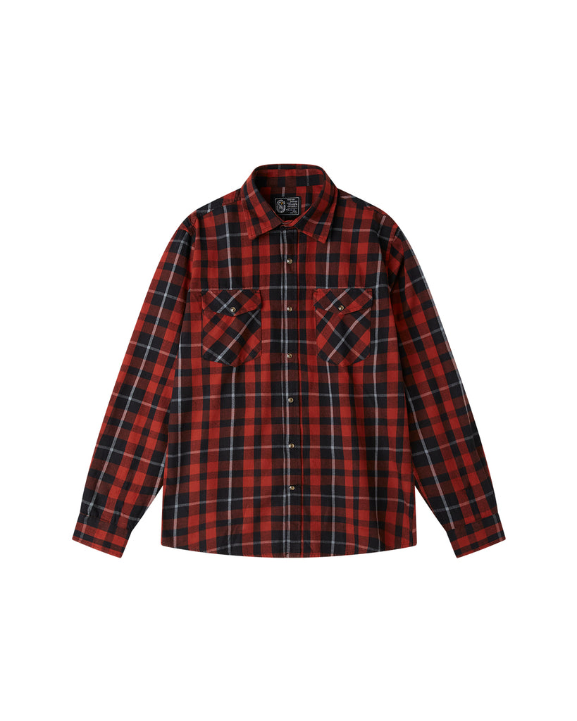 Cromoncent Camicie a maniche lunghe a scacchi casual in