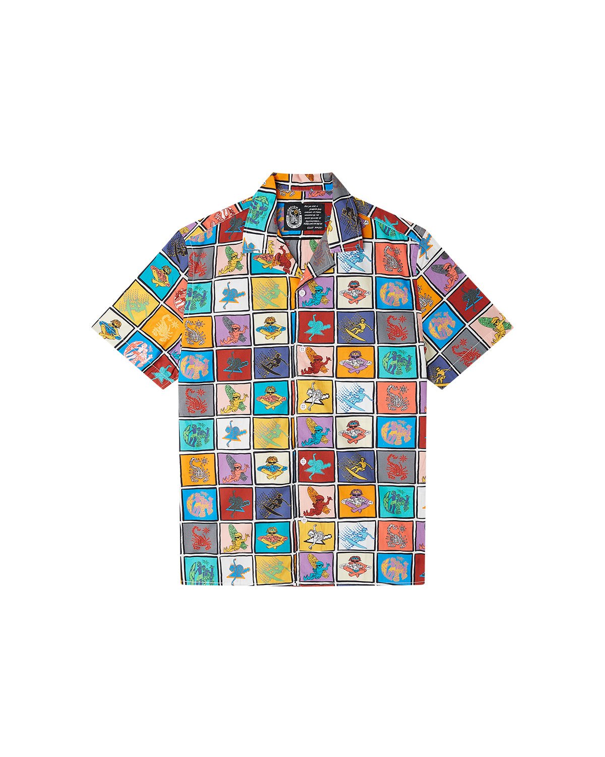 Camicia stampata a maniche corte "Digital Surfer" uomo - Scorpion Bay