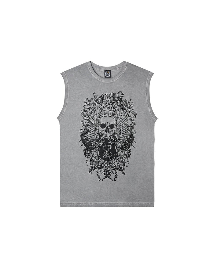 T-shirt smanicata stampata "Oniric Skull" uomo - Scorpion Bay