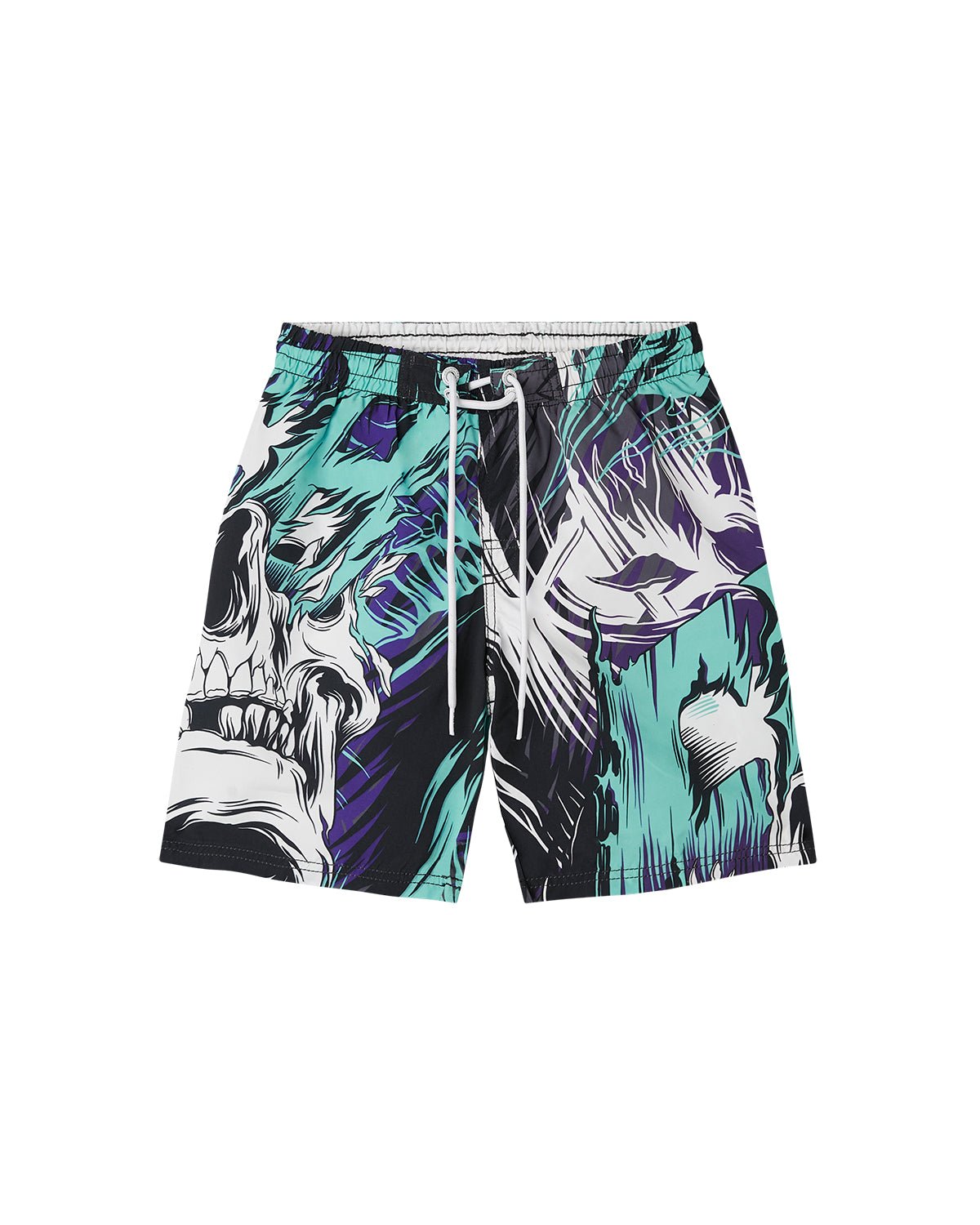 Costume jam stampato all over "Neon Skull" bambino - Scorpion Bay