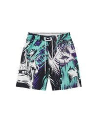 Costume jam stampato all over "Neon Skull" bambino - Scorpion Bay