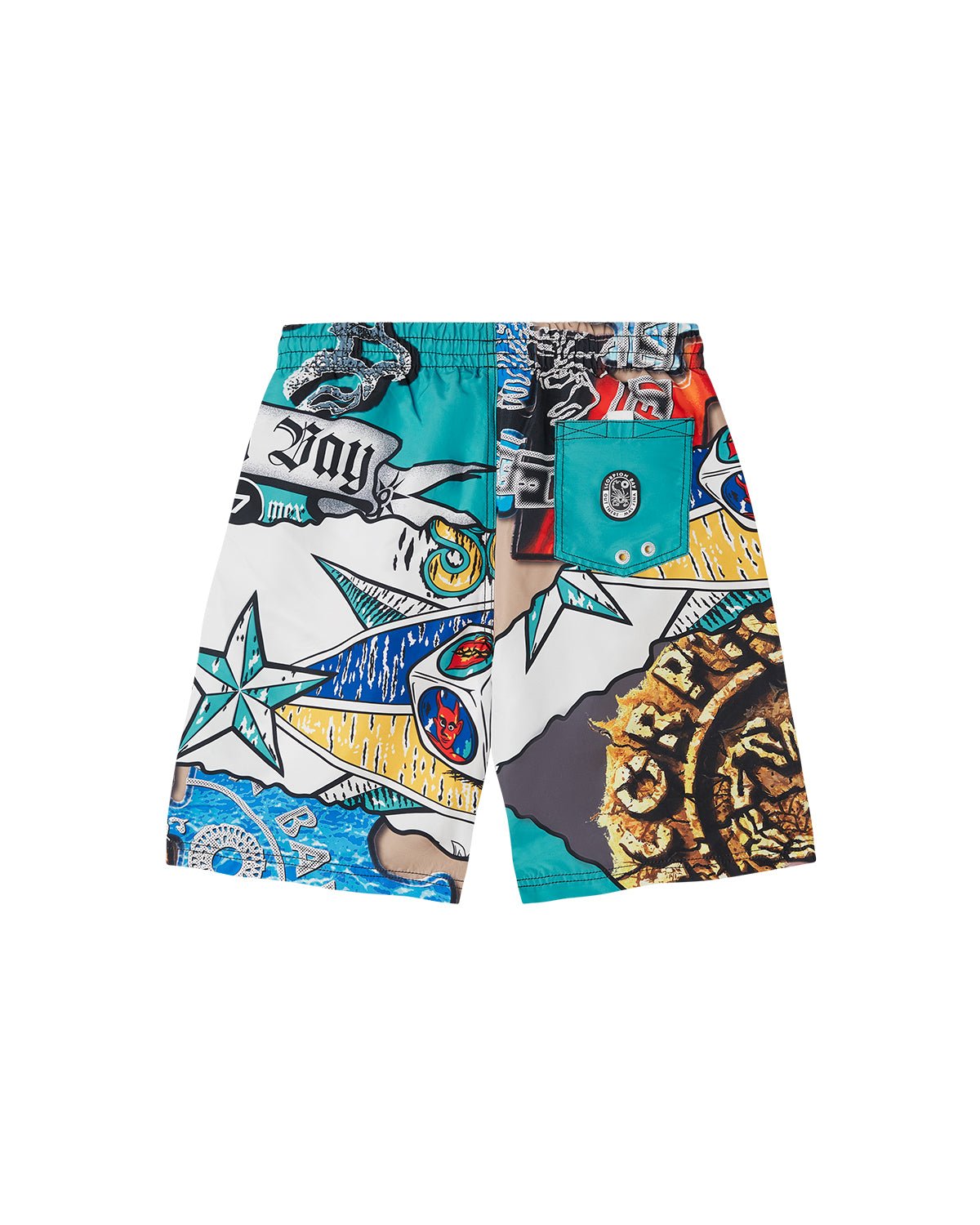 Costume jam con stampa all over "Back to the Bay" uomo - Scorpion Bay