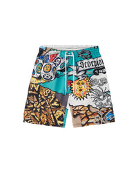 Costume jam con stampa all over "Back to the Bay" uomo - Scorpion Bay