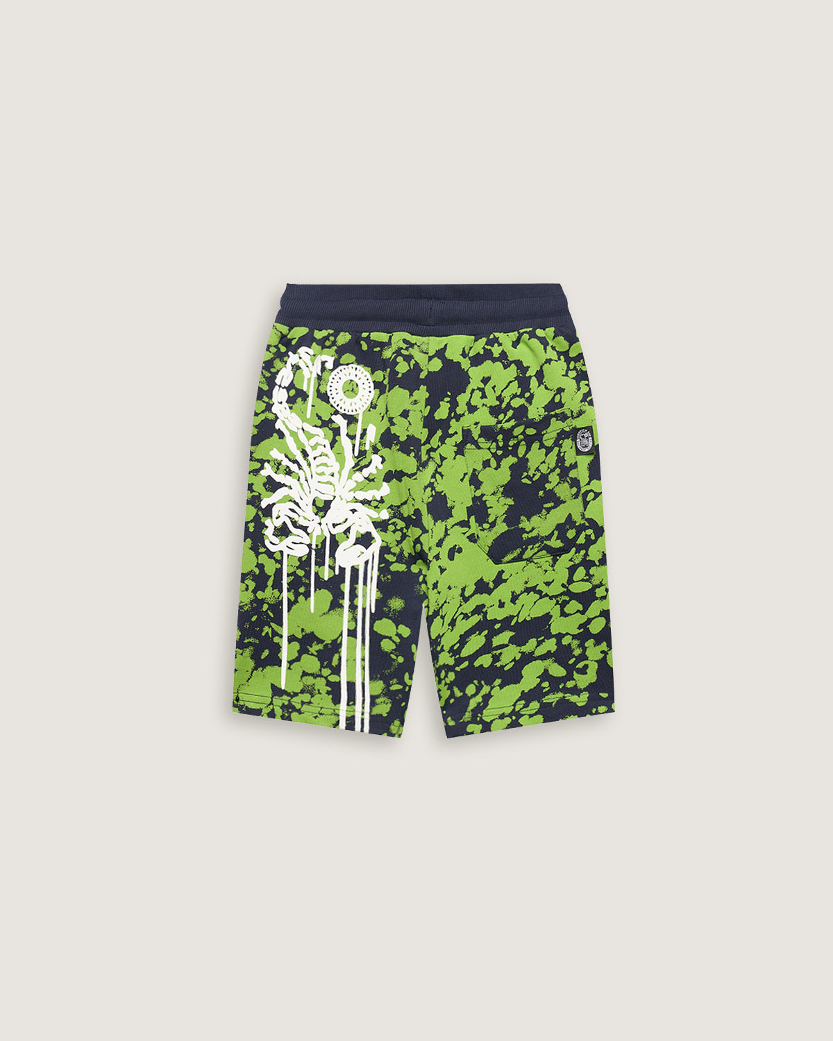 Bambino | Bermuda In Felpa "Scorpion Spray" Color Blu