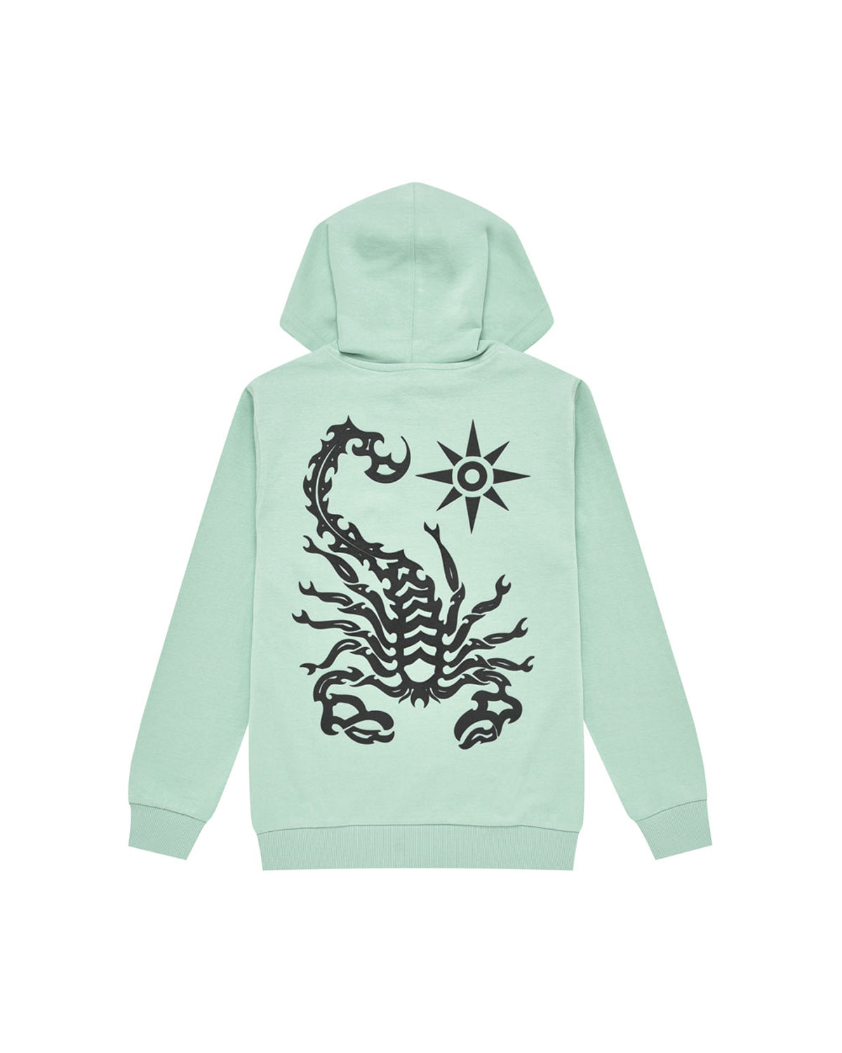 Kid | Essential Aquamarine Sweatshirt In 100% Cotton With Hood