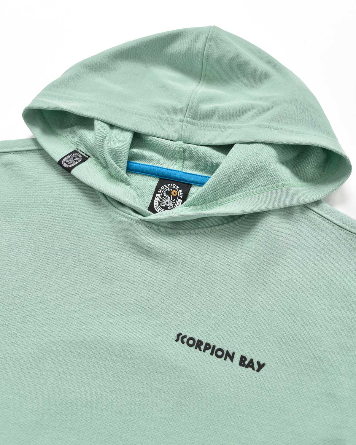 Kid | Essential Aquamarine Sweatshirt In 100% Cotton With Hood