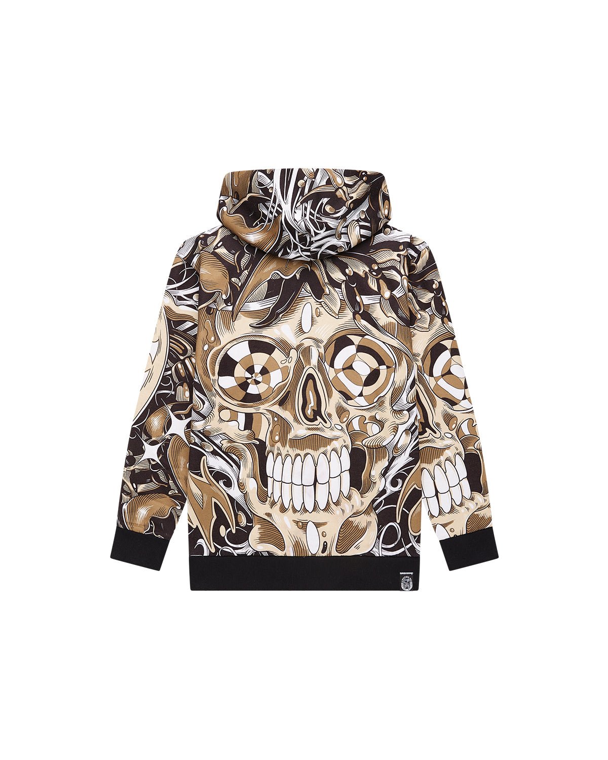 Bambino | Felpa Con Stampa All - Over "Liquid Skull" - Scorpion Bay