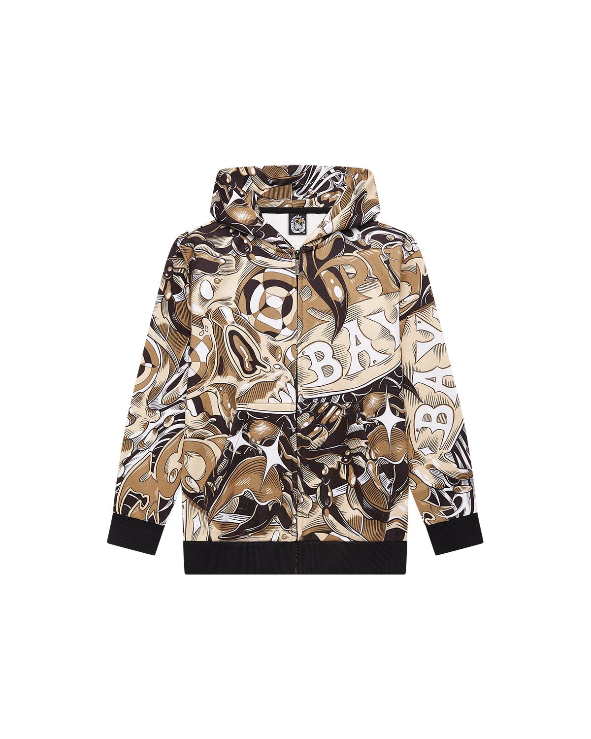 Bambino | Felpa Con Stampa All - Over "Liquid Skull" - Scorpion Bay