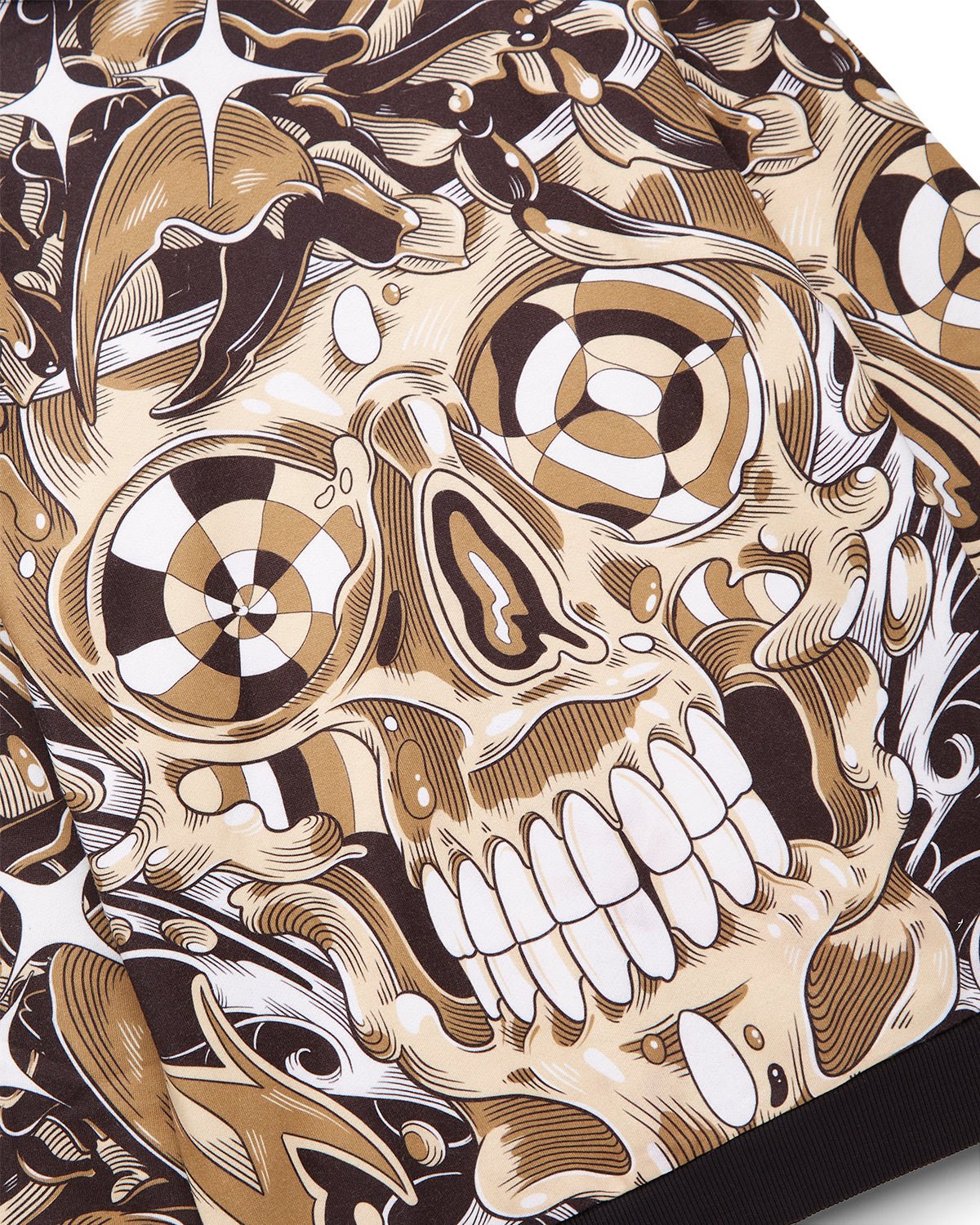Bambino | Felpa Con Stampa All - Over "Liquid Skull" - Scorpion Bay