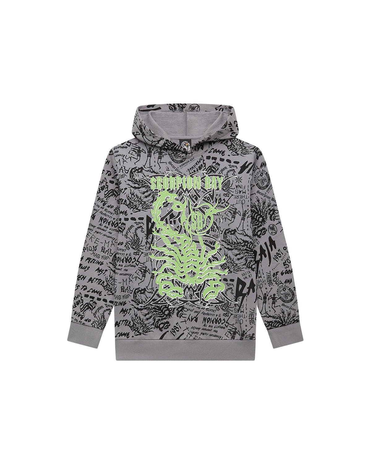Bambino | Felpa Con Cappuccio "Tribal Bay Texture" - Scorpion Bay