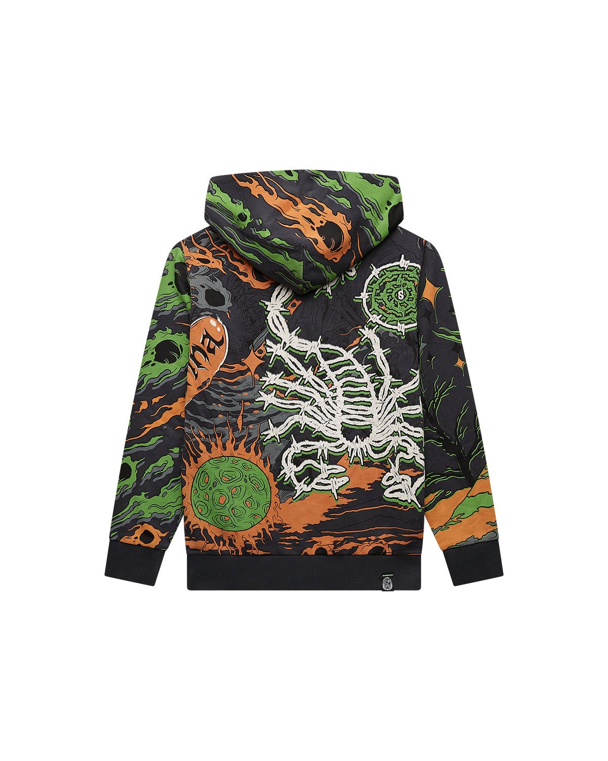 Bambino | Felpa Con Stampa All - Over "Skullboarder" - Scorpion Bay