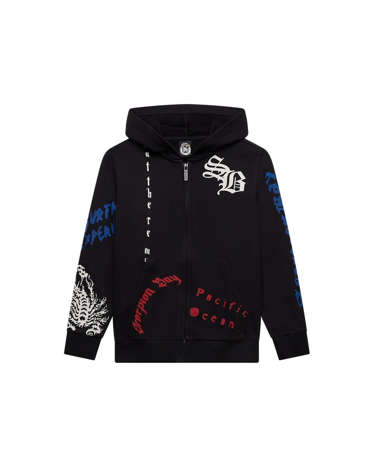 Bambino | Felpa Con Cappuccio E Zip "Surf As A Message" - Scorpion Bay