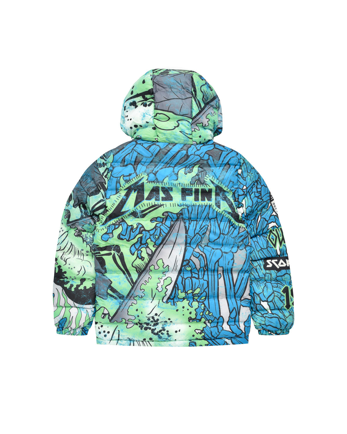 Kid | Reversible Jacket With All-Over "Hell Of A Surfer" Print