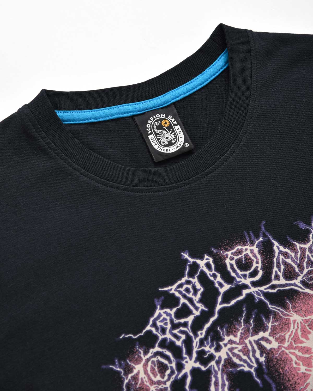 Bambino | T-Shirt Nera A Maniche Lunghe 100% Cotone Con Stampa "Thunder Bay"