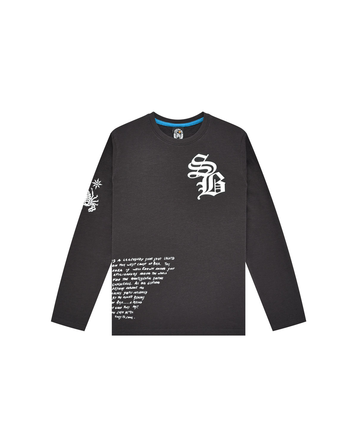 Kid | Long-sleeved T-Shirt with "Robo Skull" print in 100% cotton