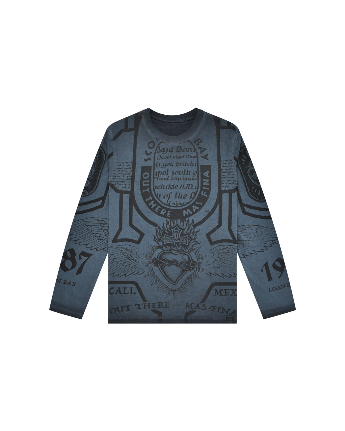 Bambino | T-Shirt A Maniche Lunghe Doubleface Con Stampa "Scorpion Ouija"