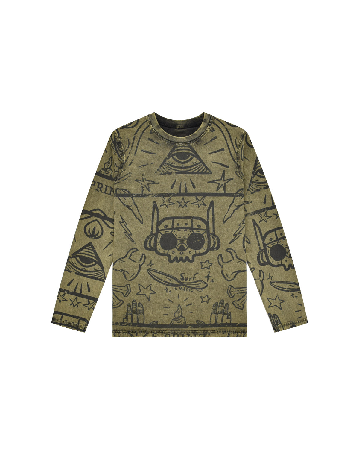 Child | Long sleeve t-shirt "Magic Bay-Bot" yellow double-faces
