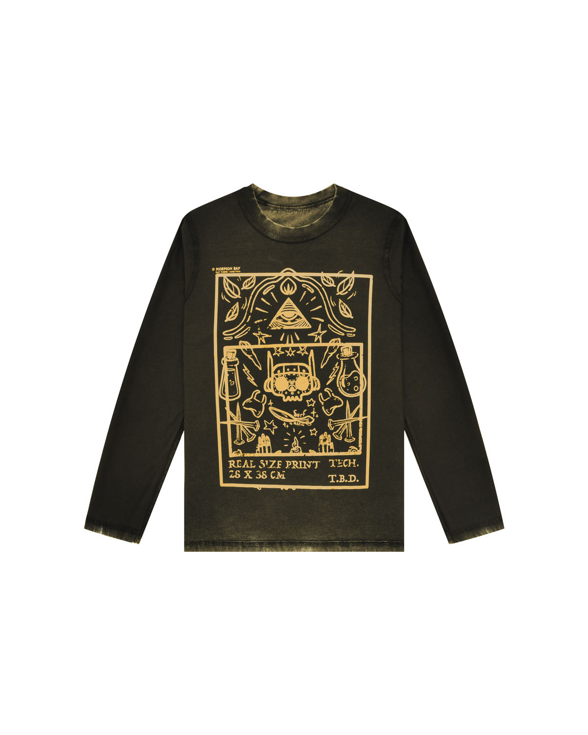 Child | Long sleeve t-shirt "Magic Bay-Bot" yellow double-faces