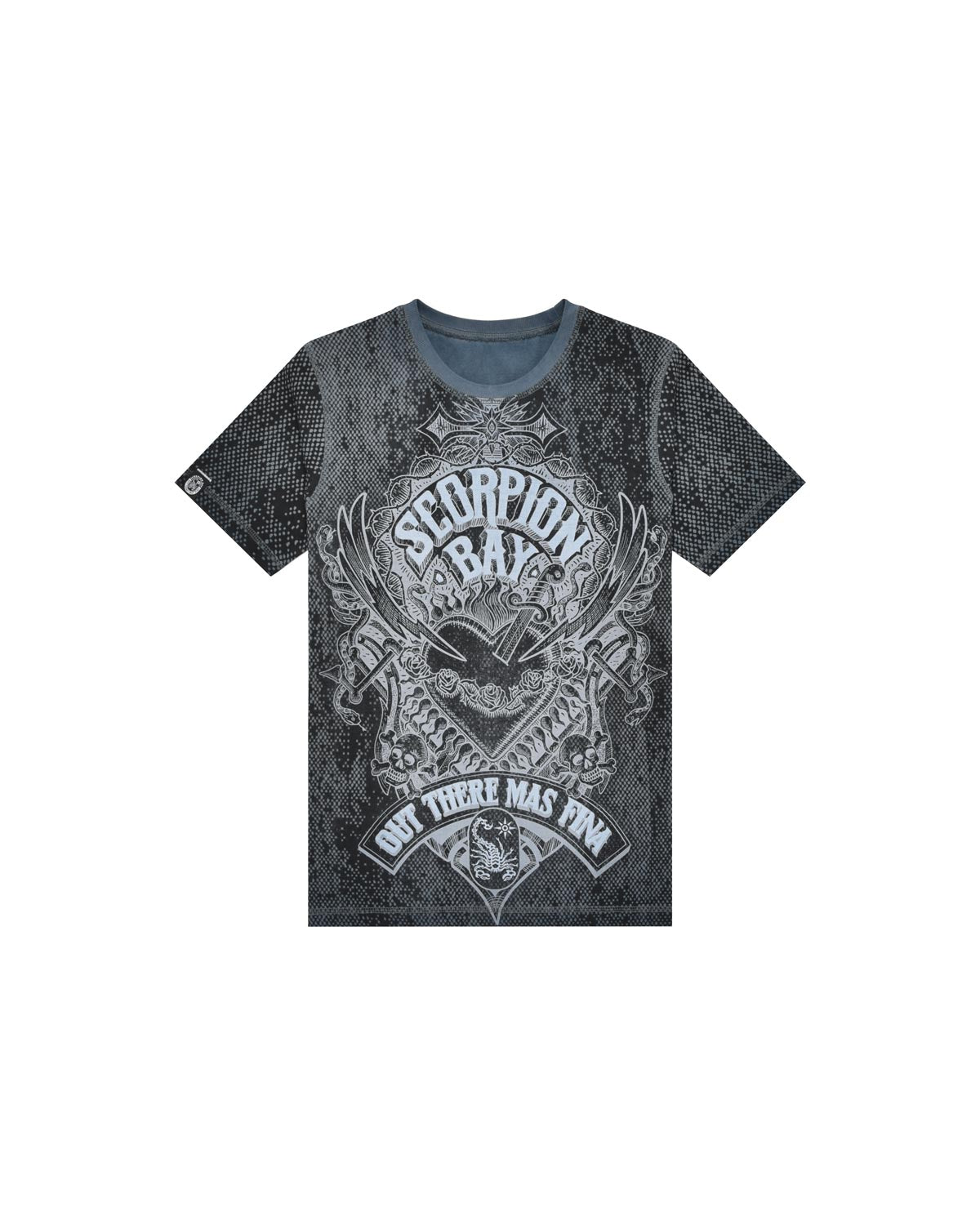 Kid | "Ritual Tattoo" Reversible Mosaic Effect T-Shirt In 100% Cotton