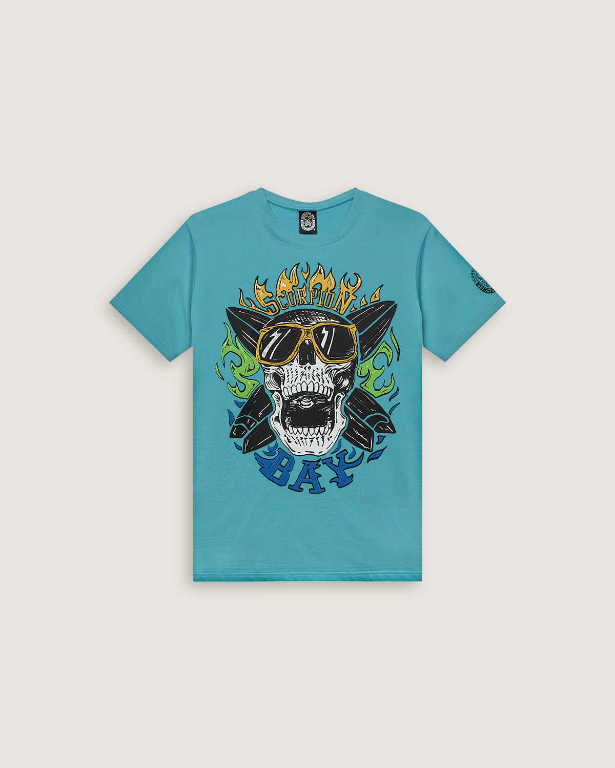 Bambino | T-Shirt "Screaming Skull" Color Avio