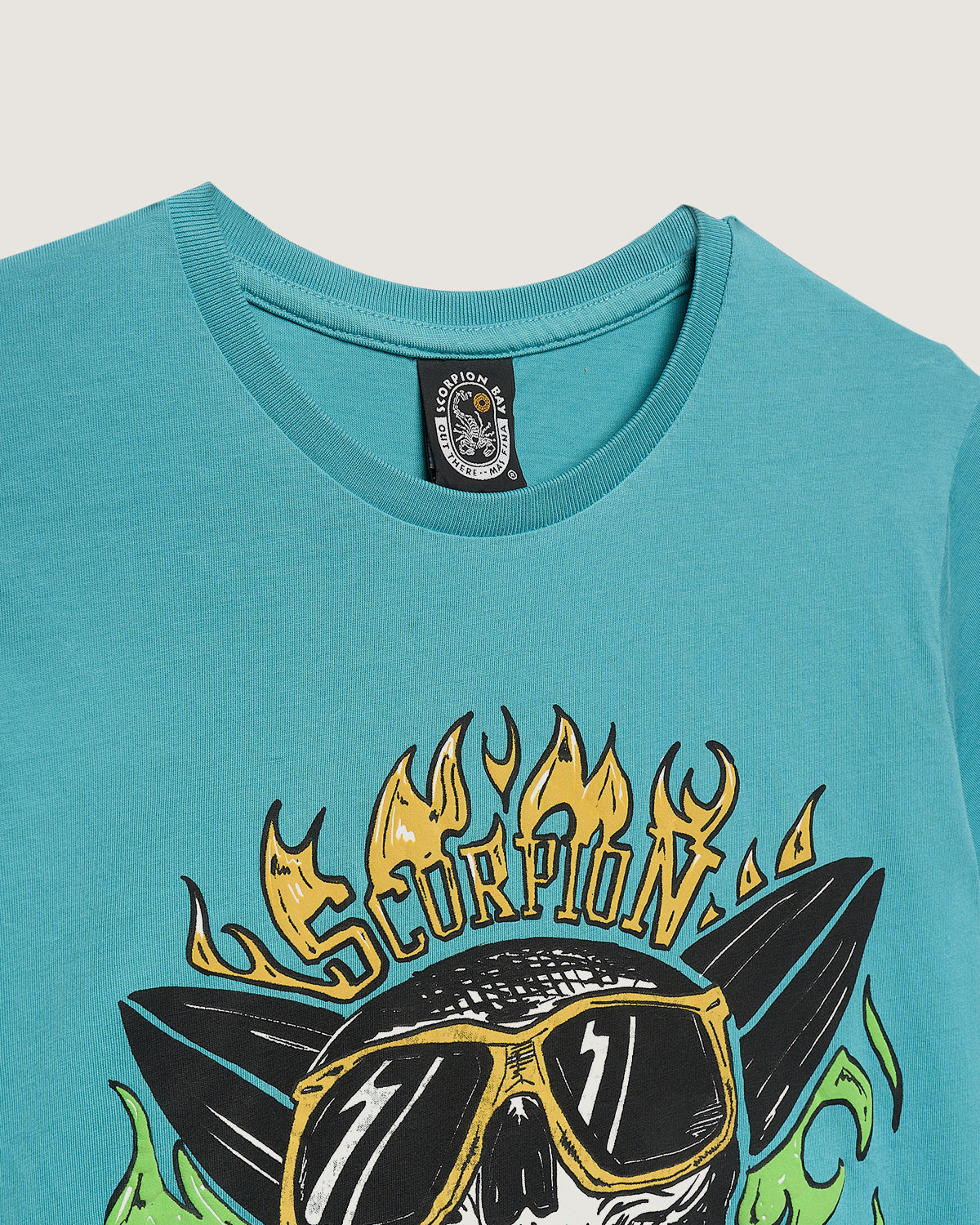 Bambino | T-Shirt "Screaming Skull" Color Avio