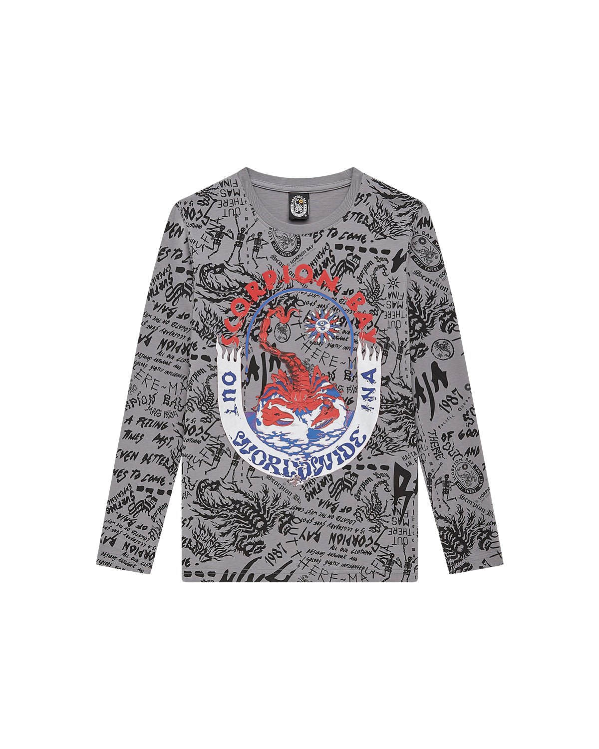 Bambino | T-Shirt A Maniche Lunghe "Worldwide" - Scorpion Bay