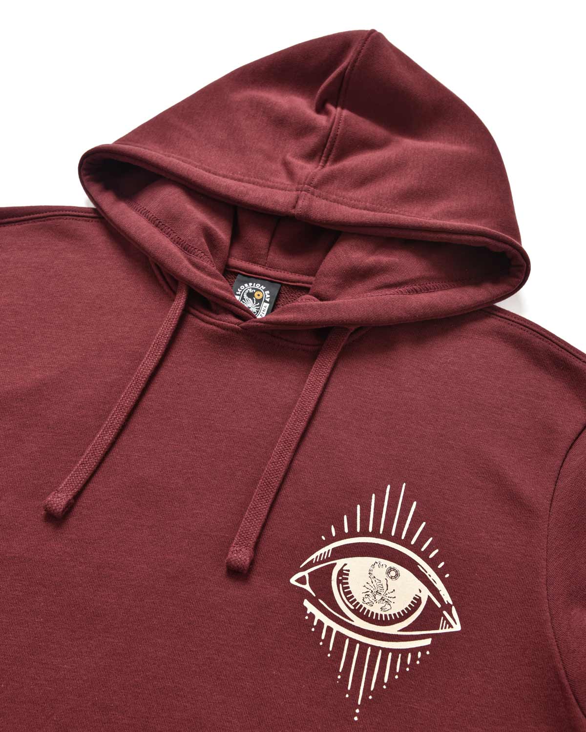 Uomo | Felpa Con Cappuccio Color Mattone E Stampa "Baydreamer"