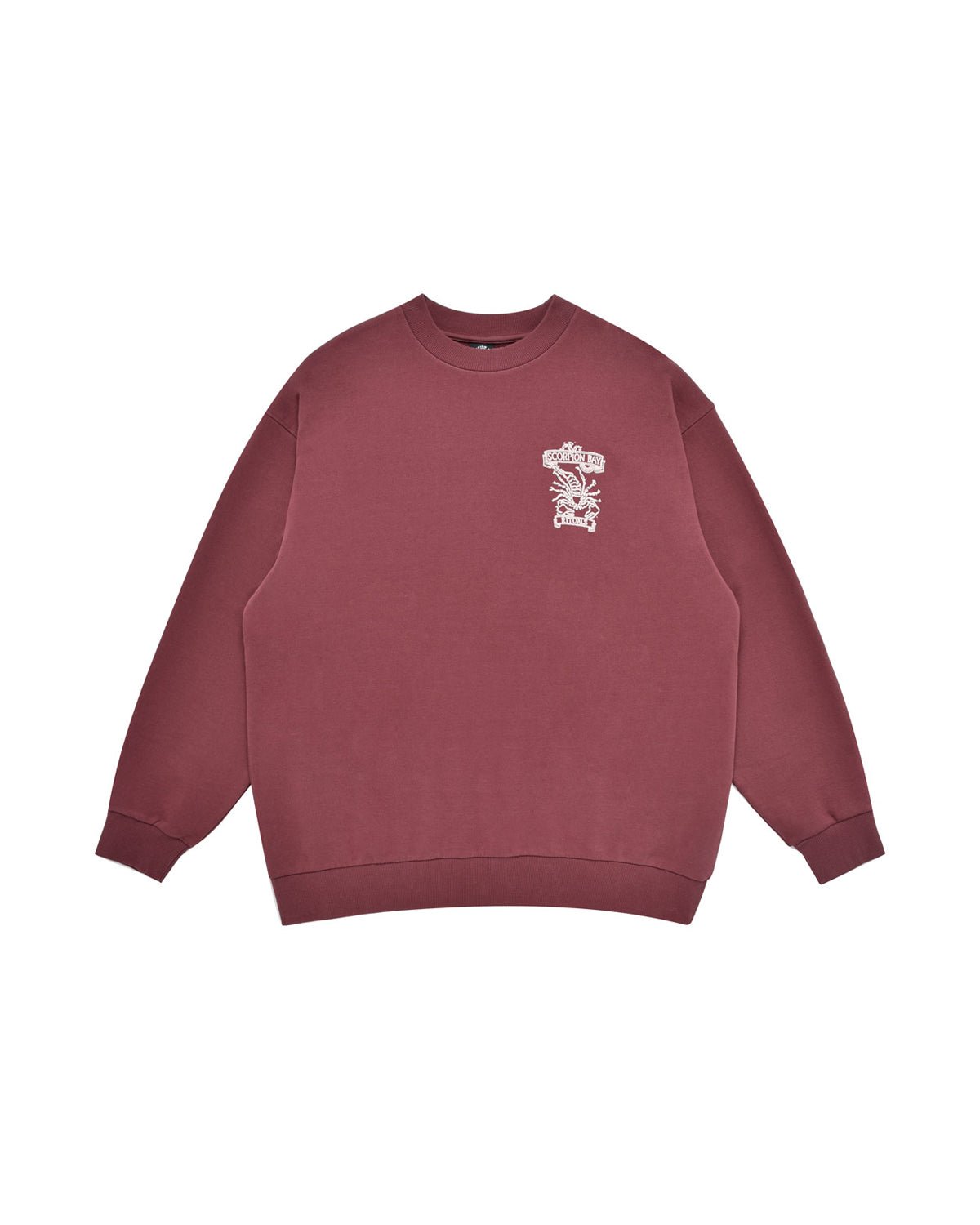 Uomo | Felpa Ritual Og "Skull&Sword" Color Mattone In 100% Cotone - Scorpion Bay