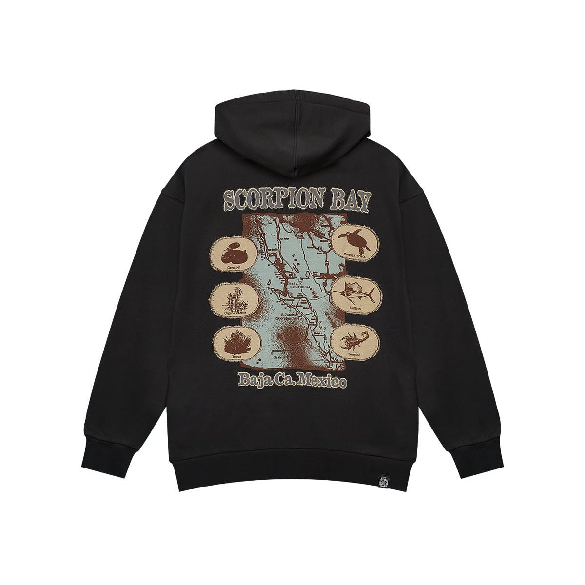 Uomo Hoodie In Felpa Baja Animals Over Fit