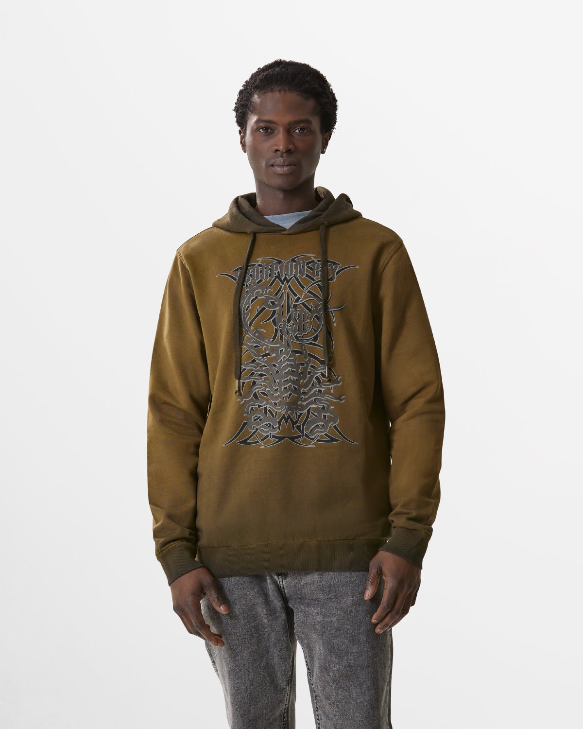 Uomo | Felpa Con Cappuccio E Stampa "Tribal Bay" - Scorpion Bay