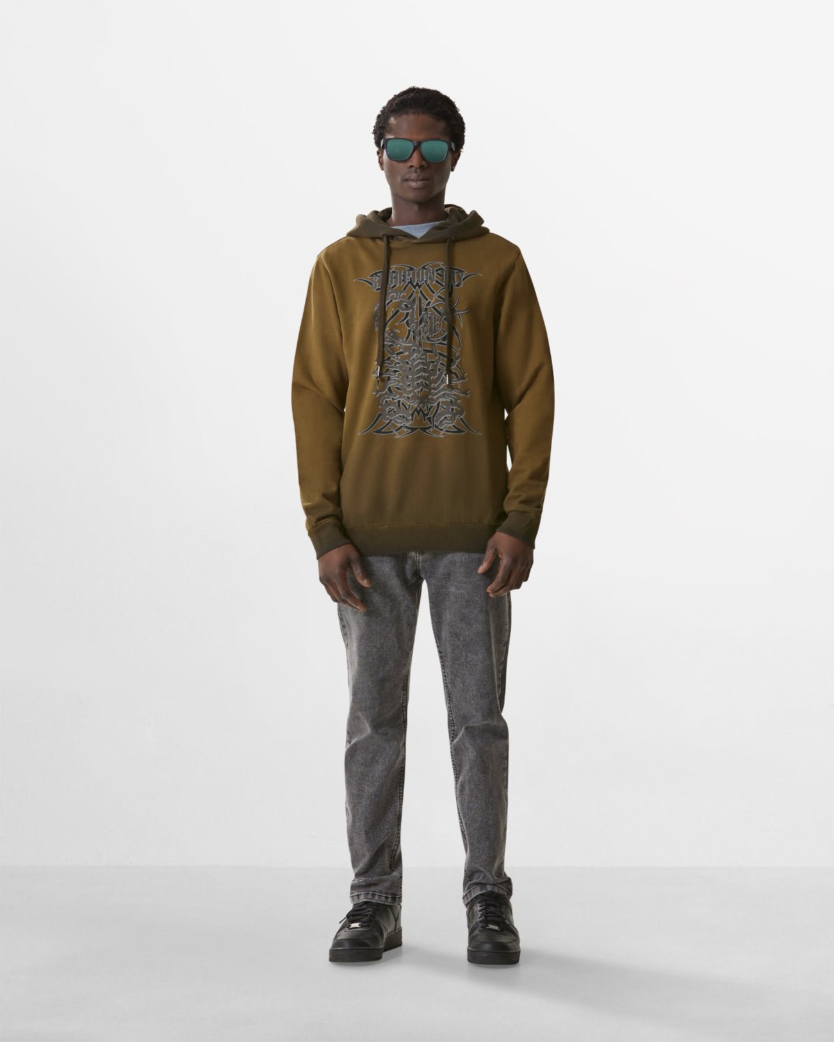 Uomo | Felpa Con Cappuccio E Stampa "Tribal Bay" - Scorpion Bay