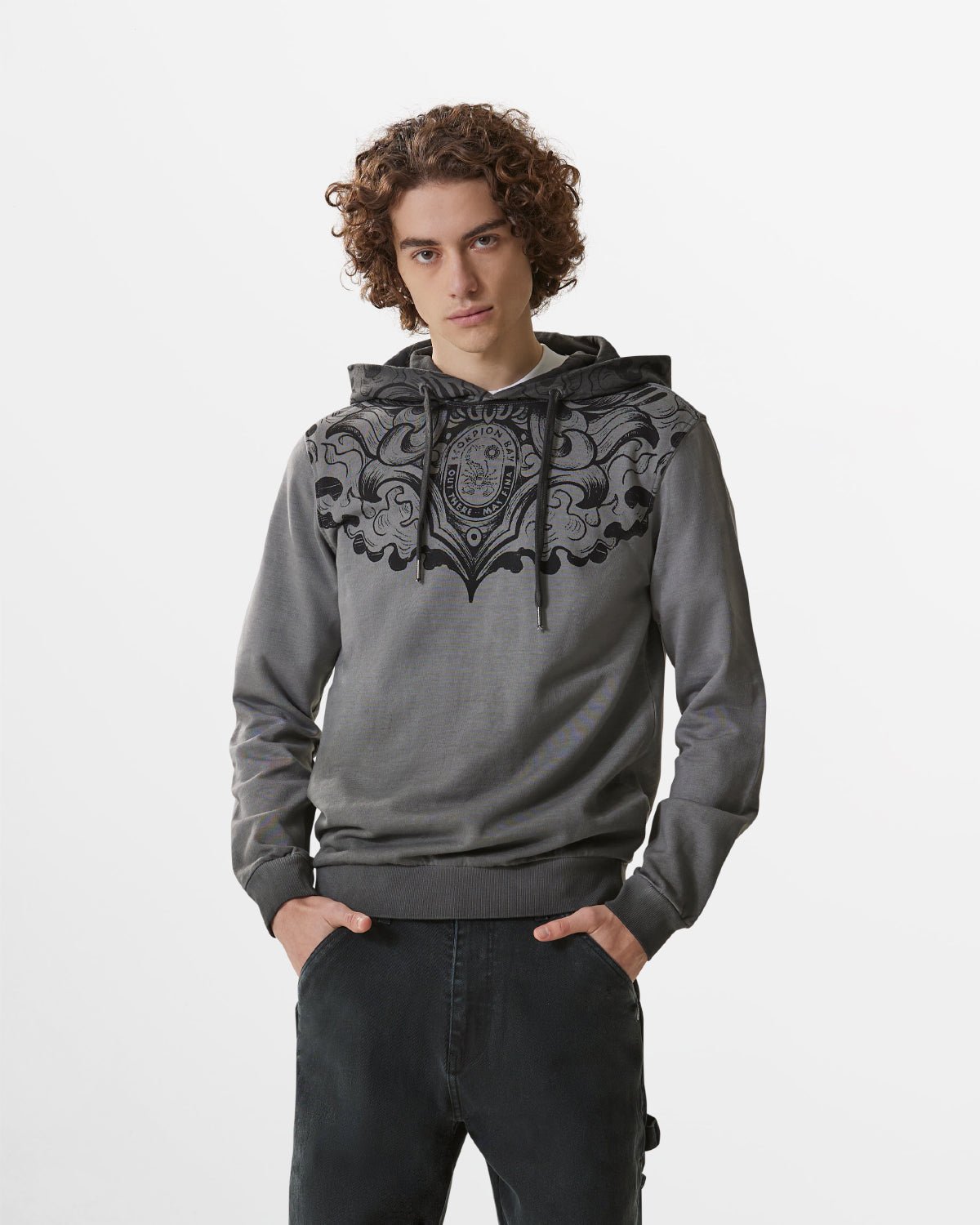 Uomo | Felpa Con Cappuccio E Stampa "Heaven & Hell" - Scorpion Bay