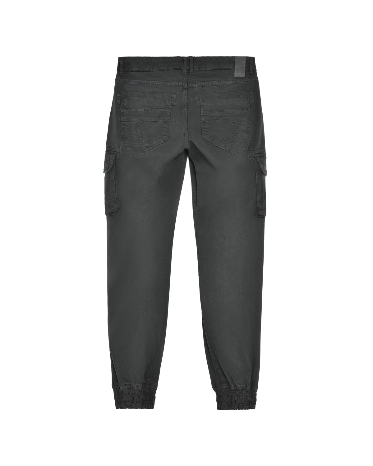 Man | Iconic Charcoal Cargo Trousers With Elastic Bands