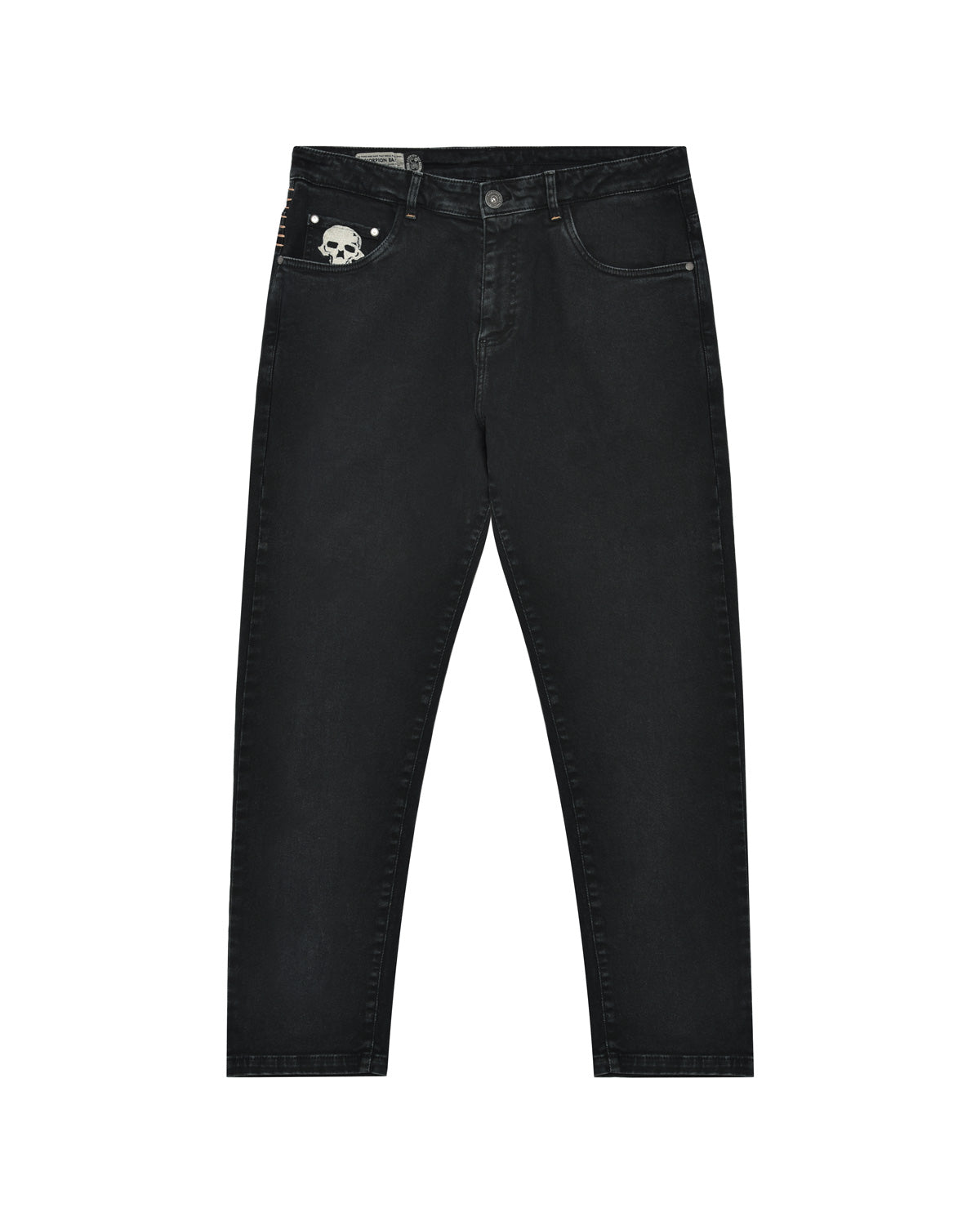 Man | 5 Pocket Trousers In Black Cotton Twill