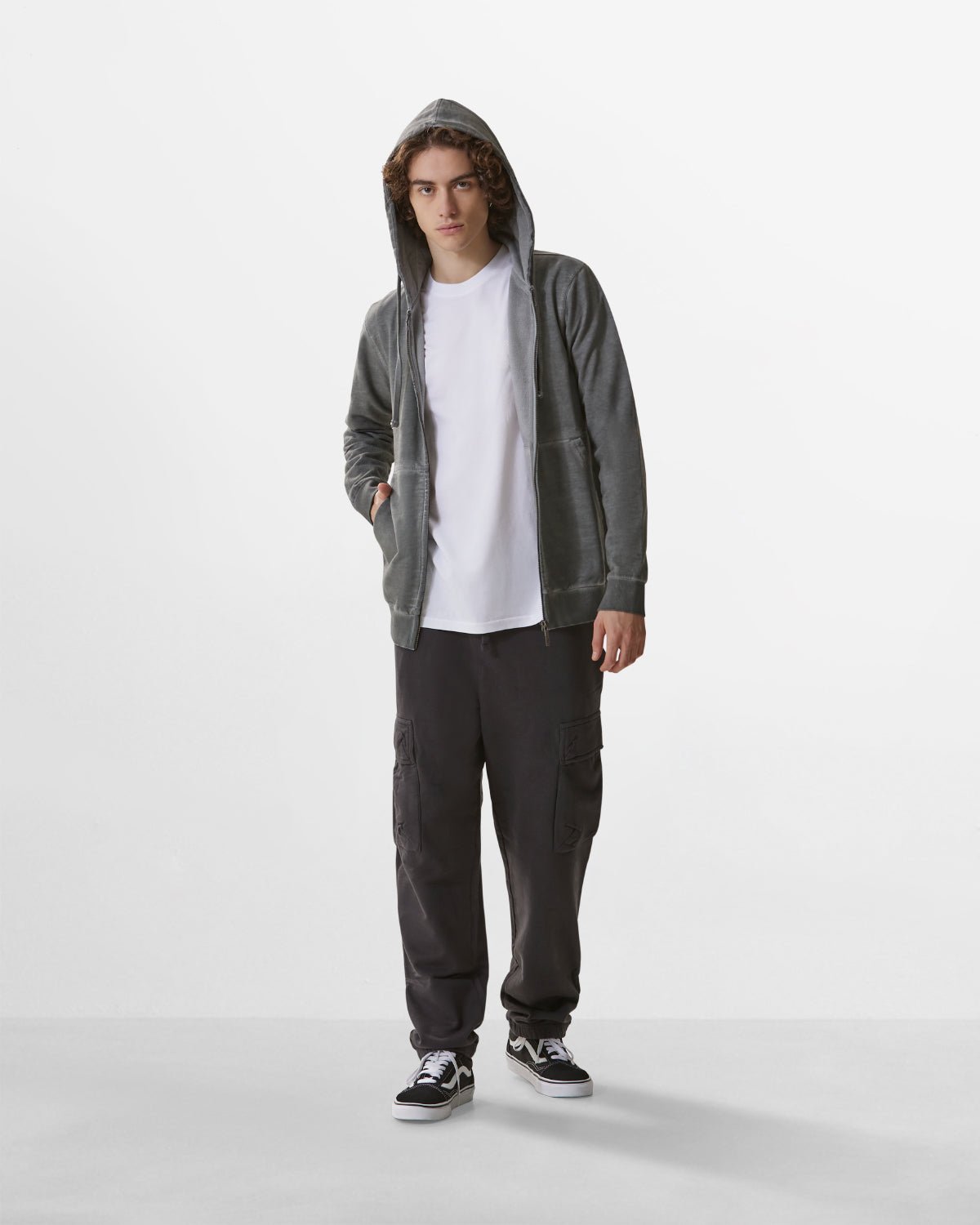 Uomo | Jogger Cargo "Straight" Color Carbone - Scorpion Bay
