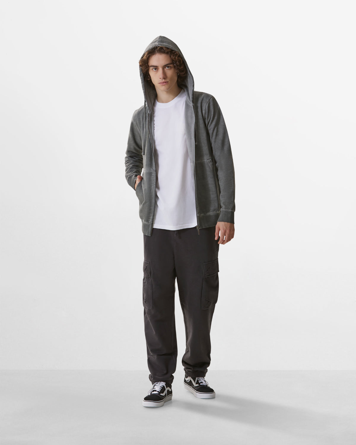 Men | Cargo Jogger “Straight” Charcoal Color