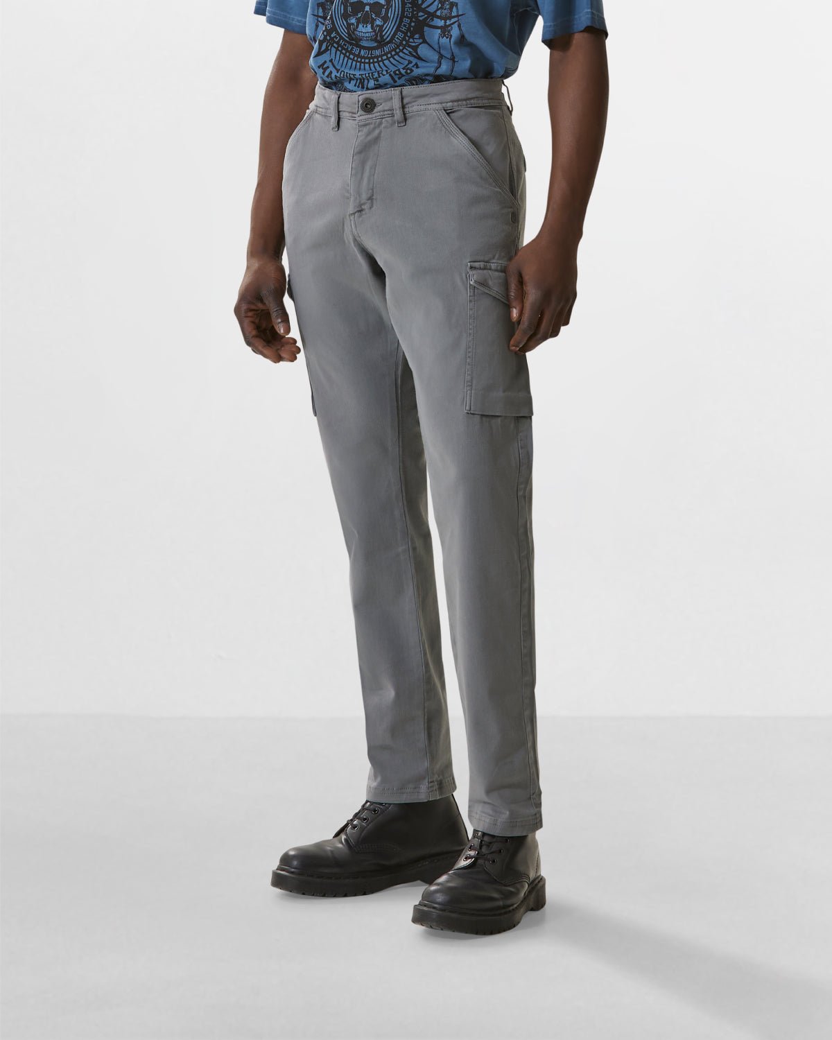 Uomo | Pantaloni Cargo "Acid" Color Antracite - Scorpion Bay